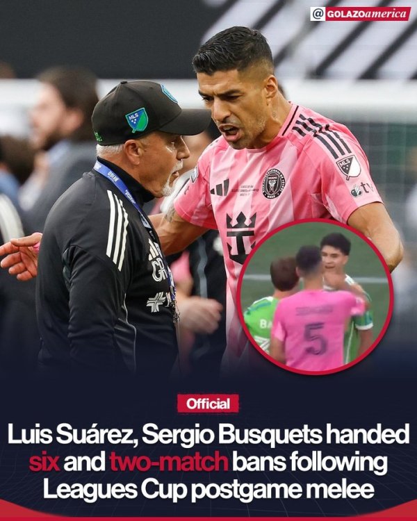 Chính thức: Suarez đã bị đình chỉ trong 6 trận ở Spit, Busquets đã bị đình chỉ trong 2 trận đấu, chỉ ở giải đấu Cup Cup